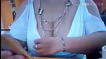 After a cup of coffee, a busty, older milf loves